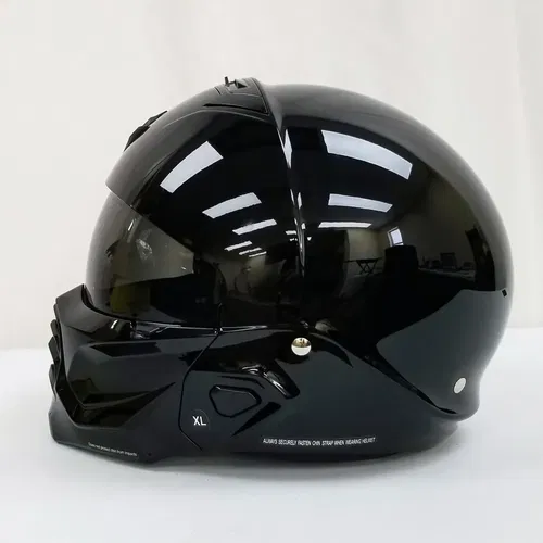 ScorpionEXO Covert 2 Open Face 3/4 Mode Motorcycle Helmet (Gloss Black, X-Large)