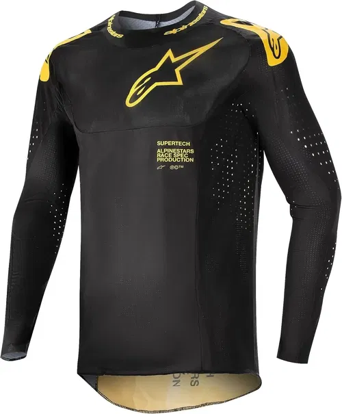 Alpinestars Supertech Ward Black/Yellow Men's  Motocross Jersey