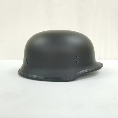 9MM GERMAN BEANIE HELMET MATTE BLACK LG