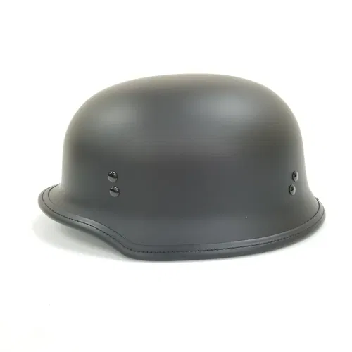 9MM GERMAN BEANIE HELMET MATTE BLACK LG