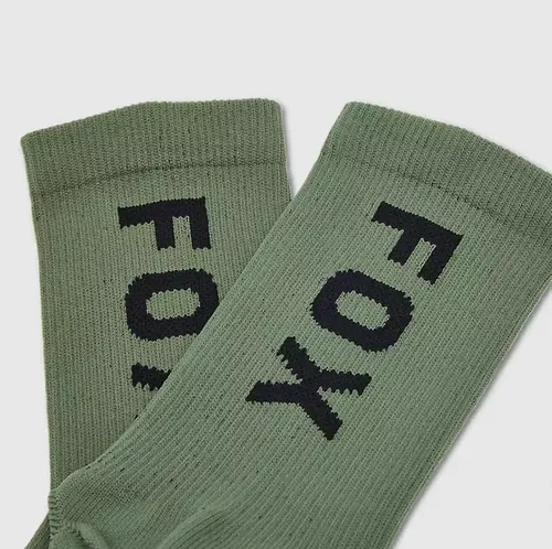 Fox Racing 6" Flexair Merino Socks Size Large, Moss Green