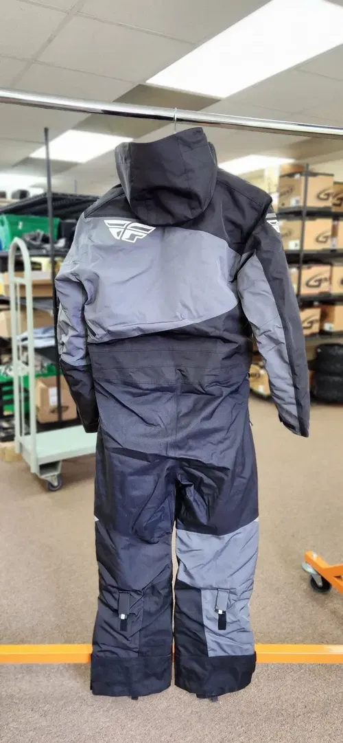 Fly Racing Cobalt Snowmobile Monosuit  (Black/Grey (Insulated), Small)