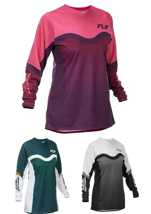 Fly Racing Women's F-16 Motocross Jersey, Lightweight Racing MX Gear