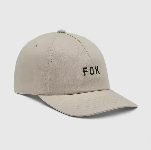 Fox Racing Wordmark Adjustable Hat, Cream