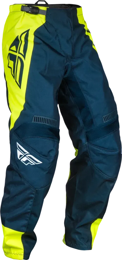Fly Racing F-16  Men's Pants (Navy/Hi-Vis/White, Men's 28" Waist Pant)