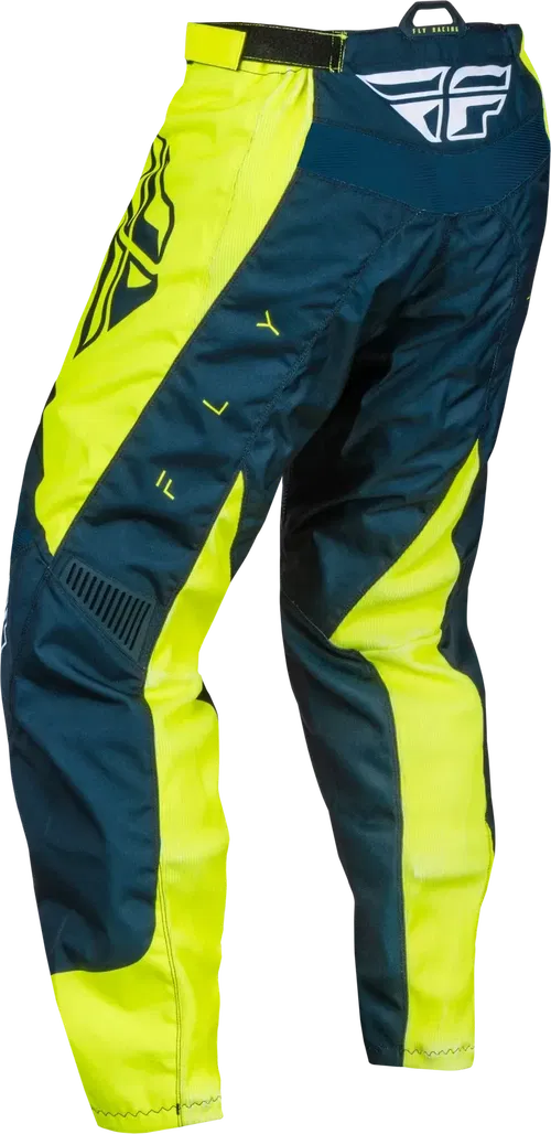 Fly Racing F-16  Men's Pants (Navy/Hi-Vis/White, Men's 28" Waist Pant)