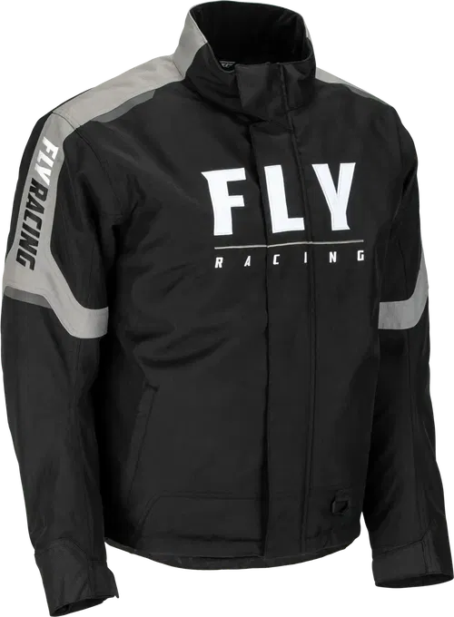 Fly Racing Outpost Jacket - Grey/Black, Small | Snowmobile Warmth & Windproof
