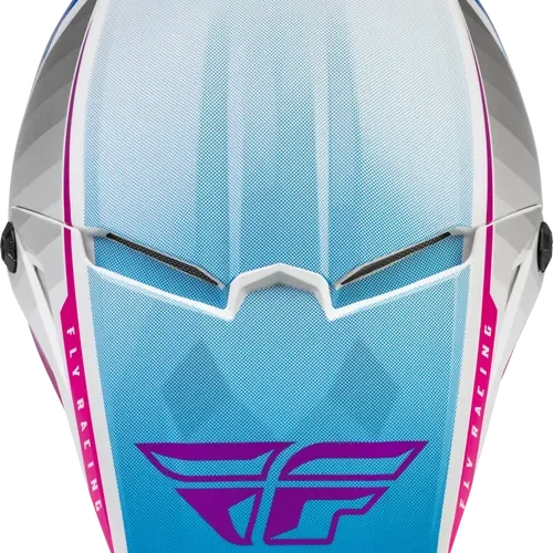 Fly Racing Adult Kinetic Drift Helmet (Pink/White/Blue, XX-Large)