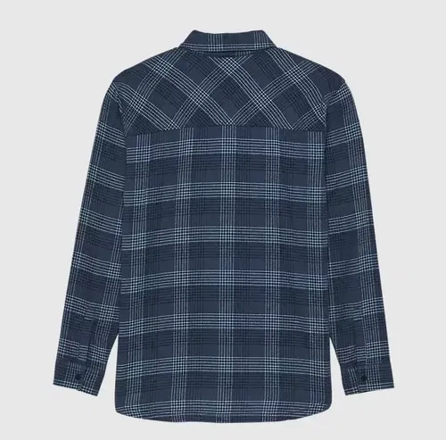 Fox Racing Womens Small Survivalist Stretch Flannel Shirt, Dark Vintage Blue