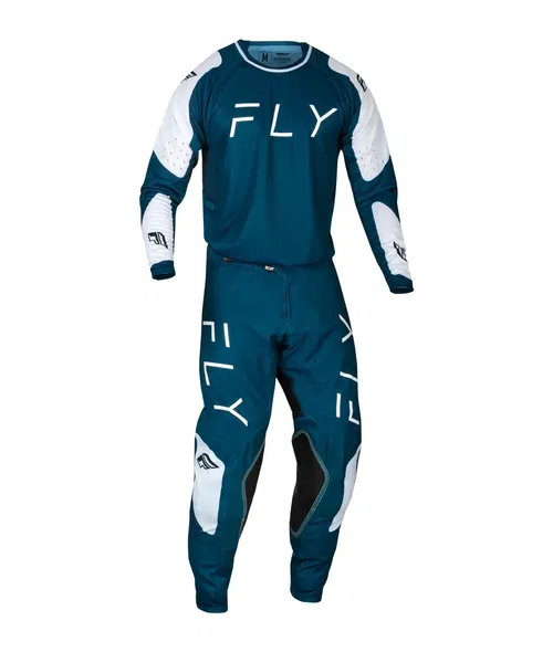 Fly Racing Evo DST Navy/White Jersey + Pant Gear Set - For Dirt Bike, MTB, BMX