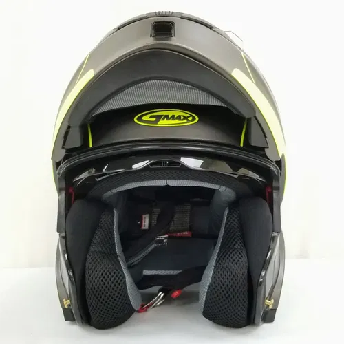 GMAX MD-01 Dual Sport Modular Helmet (Matte Black/Hi-Vis, Large)