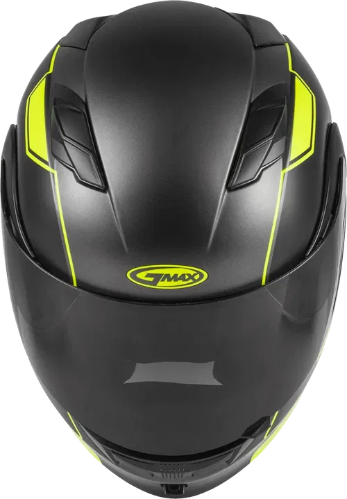 GMAX MD-01 Dual Sport Modular Helmet (Matte Black/Hi-Vis, Large)