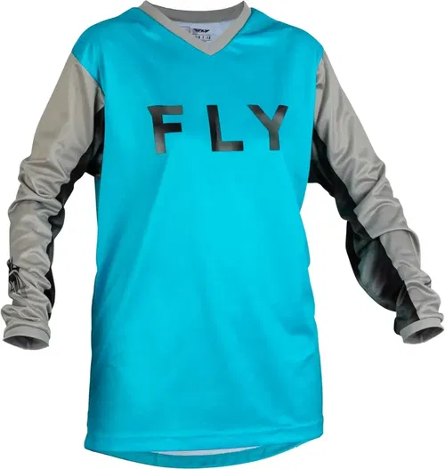FLY Racing 2023 Women's F-16 Sky Blue/Light Grey Moto Gear Set - Pant and