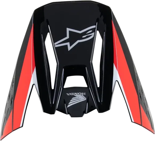 Alpinestars Honda S-M5 Replacement Visor(Black/Red Glossy)