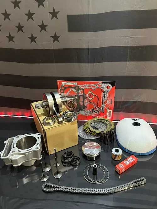 Honda 16-17 CRF250R Complete Engine Motor Rebuild Kit + Transmission Bearings