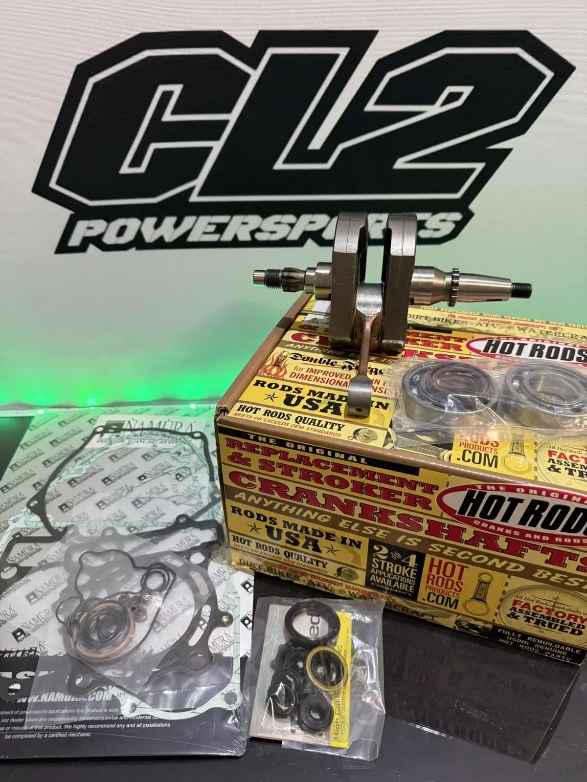 2011-2016 Kawasaki KX250F KX 250F Bottom End Kit - Crankshaft Bearings Gaskets