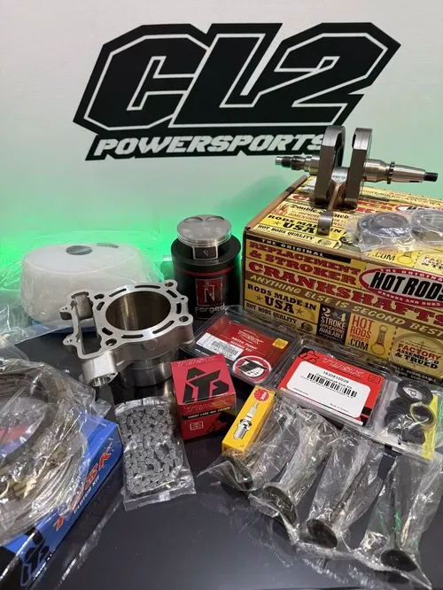 2014 Kawasaki KX250F Complete Engine Motor Rebuild Kit + Transmission Bearings