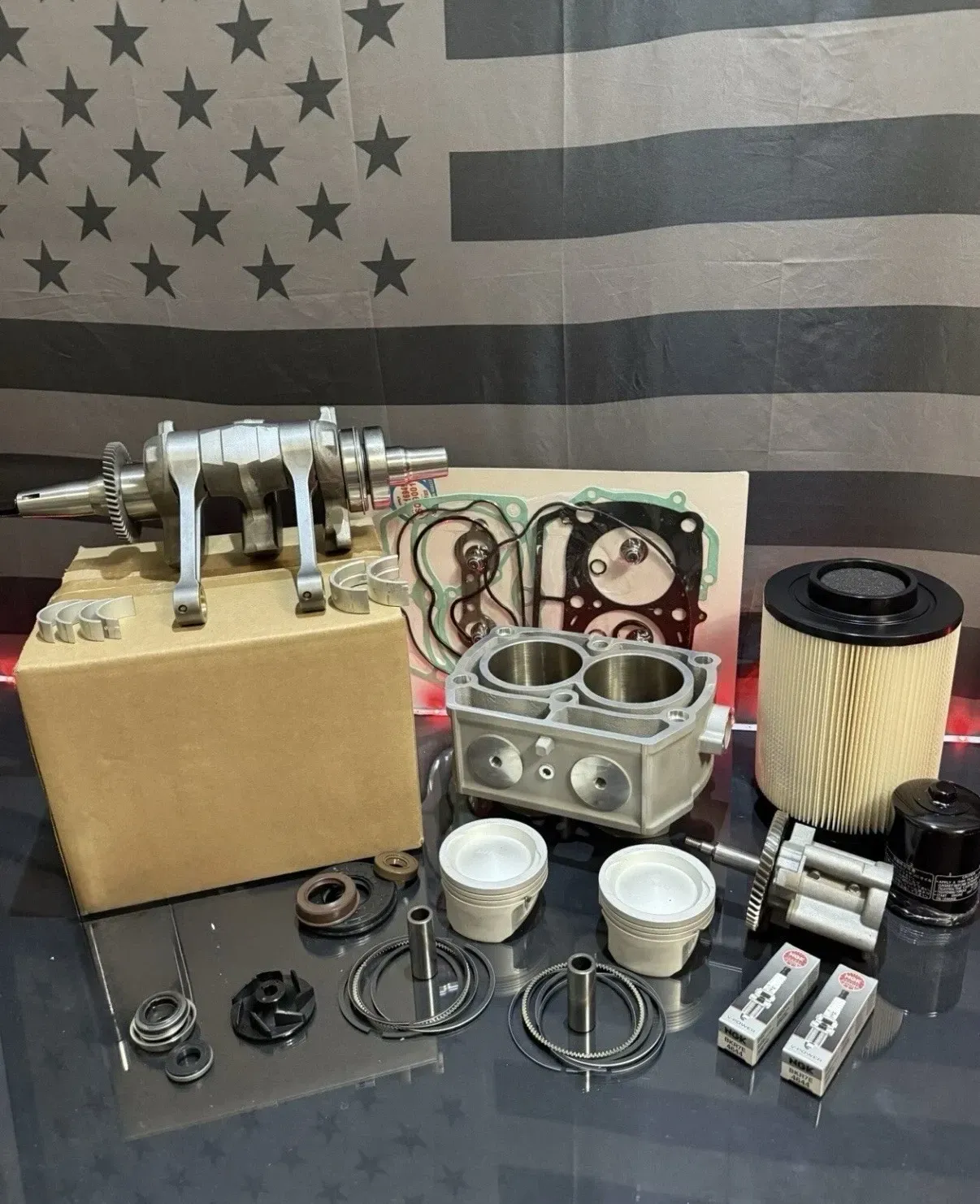 Polaris Ranger RGR 800 Complete Engine Motor Rebuild Kit - Without Valves