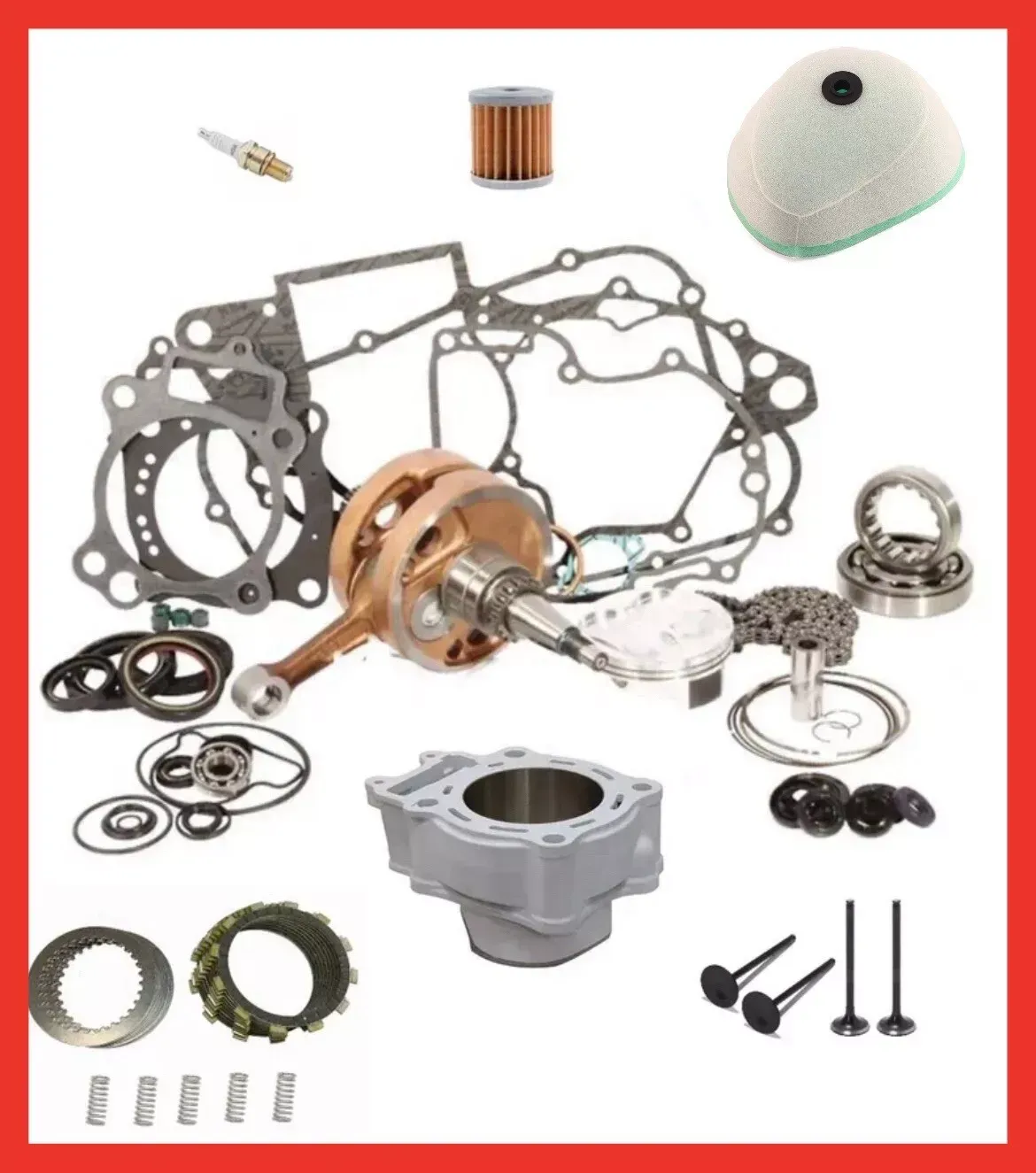 17-18 Honda CRF450R CRF450RX Complete Engine Motor Rebuild Kit