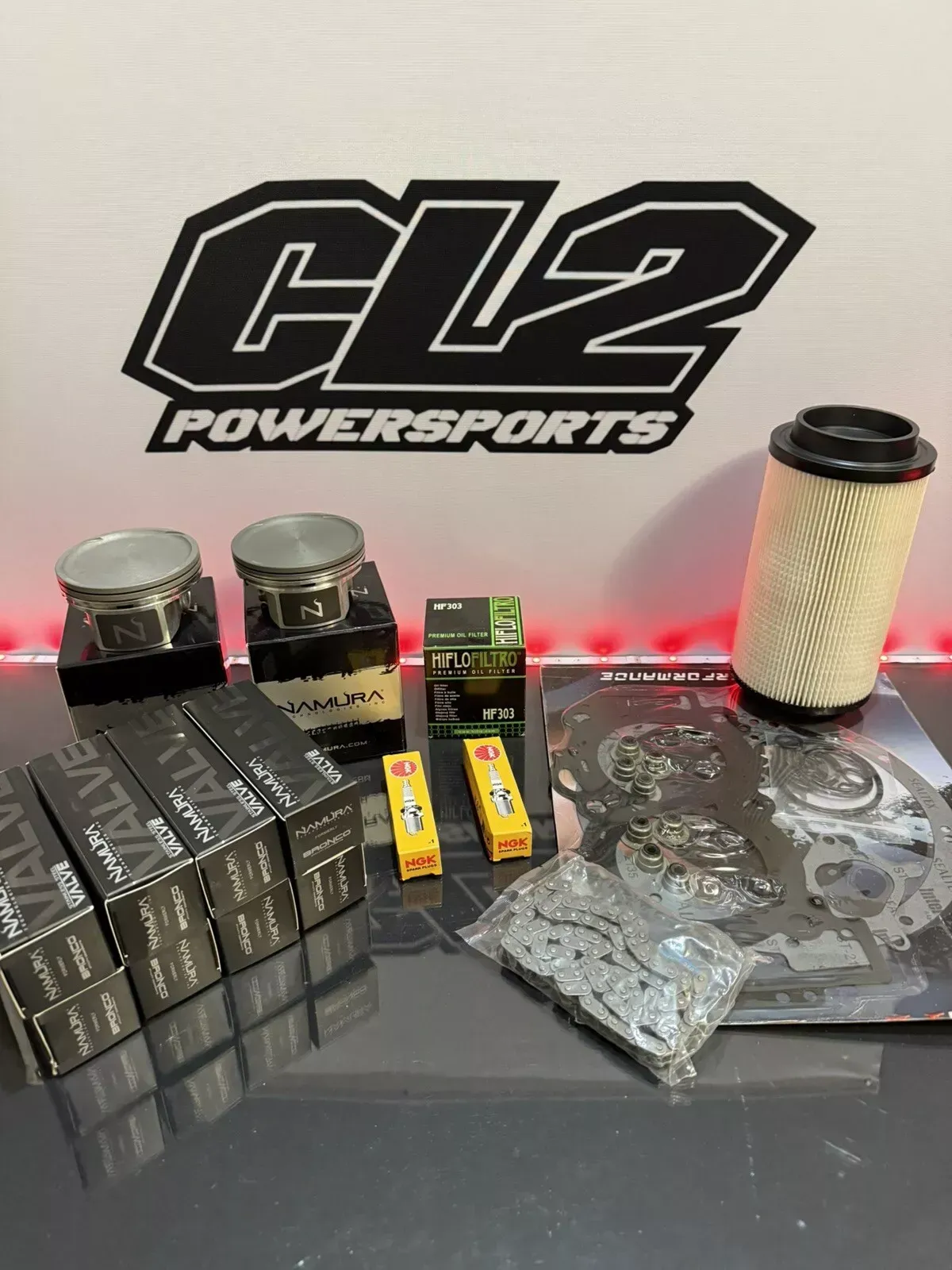 14-23 Polaris Sportsman 1000 Top End Engine Motor Rebuild Kit - Pistons Valves