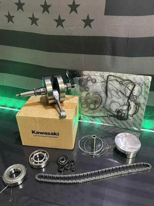 19-20 Kawasaki KX 450 Engine Motor Rebuild Kit Crankshaft Piston Bearings Gasket