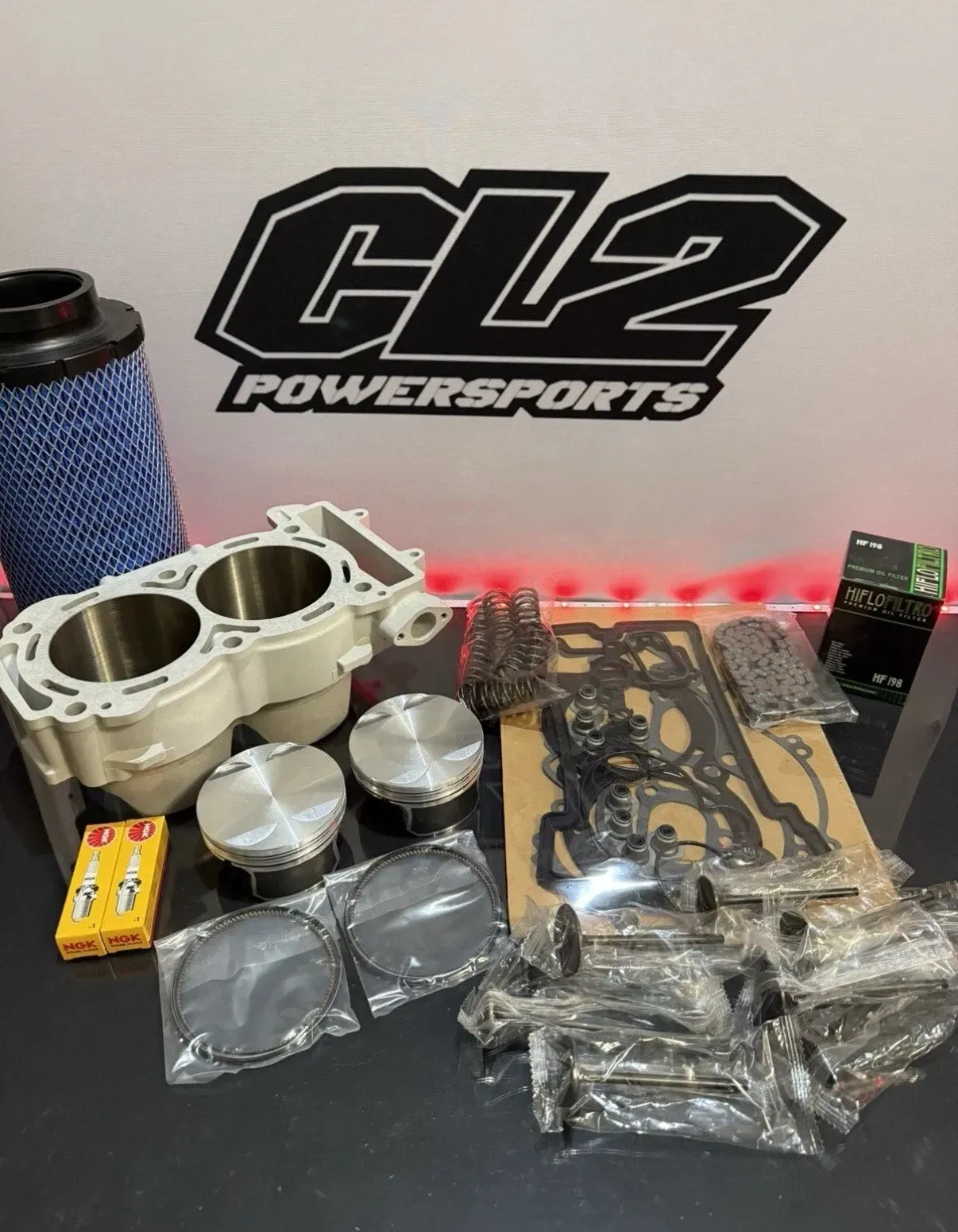2017-2019 Polaris Ace 900 Top End Rebuild Kit - Cylinder Pistons Valves