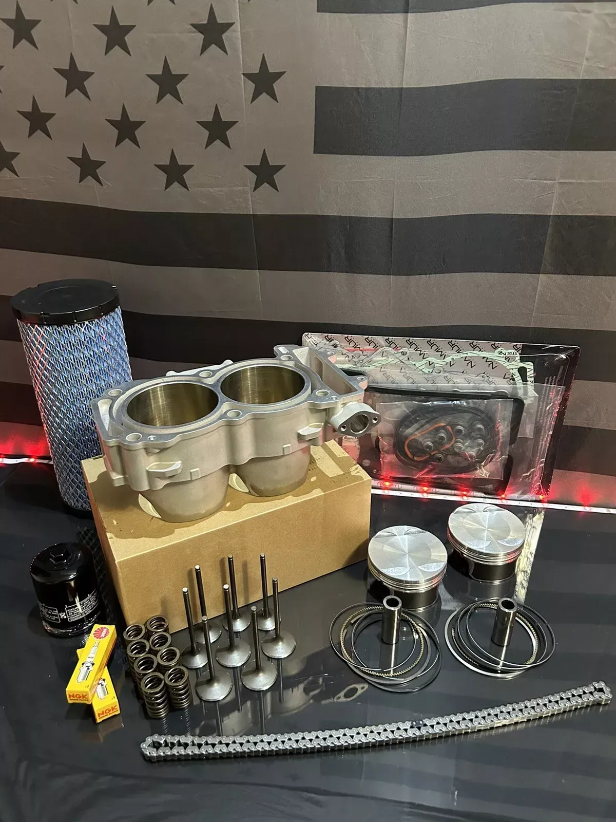 17-23 Polaris RZR 4 1000 XP Top End Rebuild Kit- Cylinder Pistons Valves