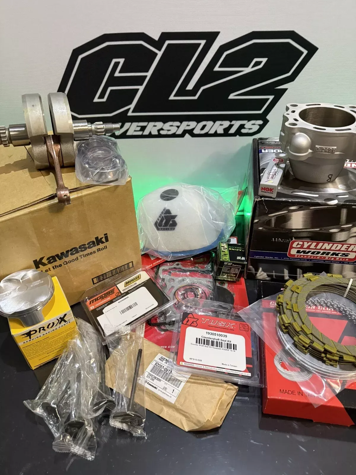 2021-2024 Kawasaki KX250F Complete Engine Motor Rebuild Kit KX 250F KX 250