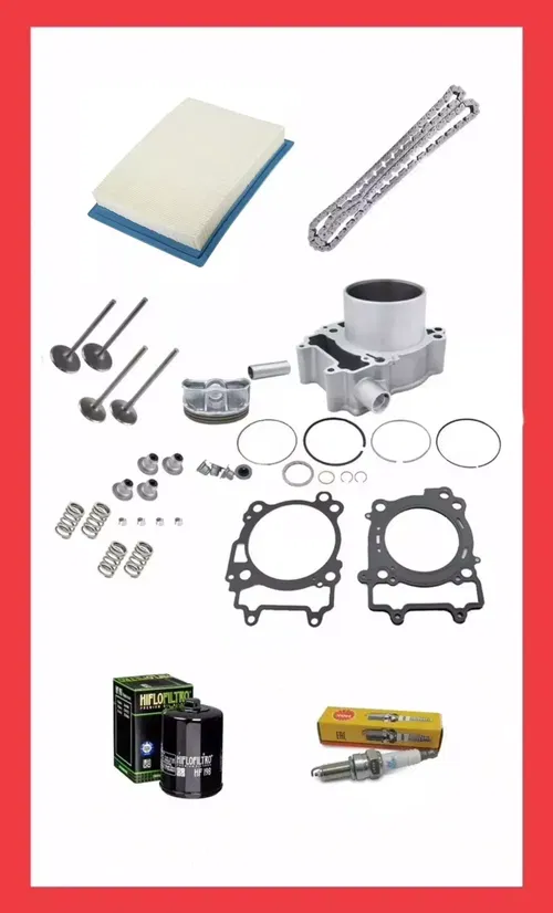 12-16 Polaris RZR 570 Top End Rebuild Kit - Cylinder Piston Valves Chain