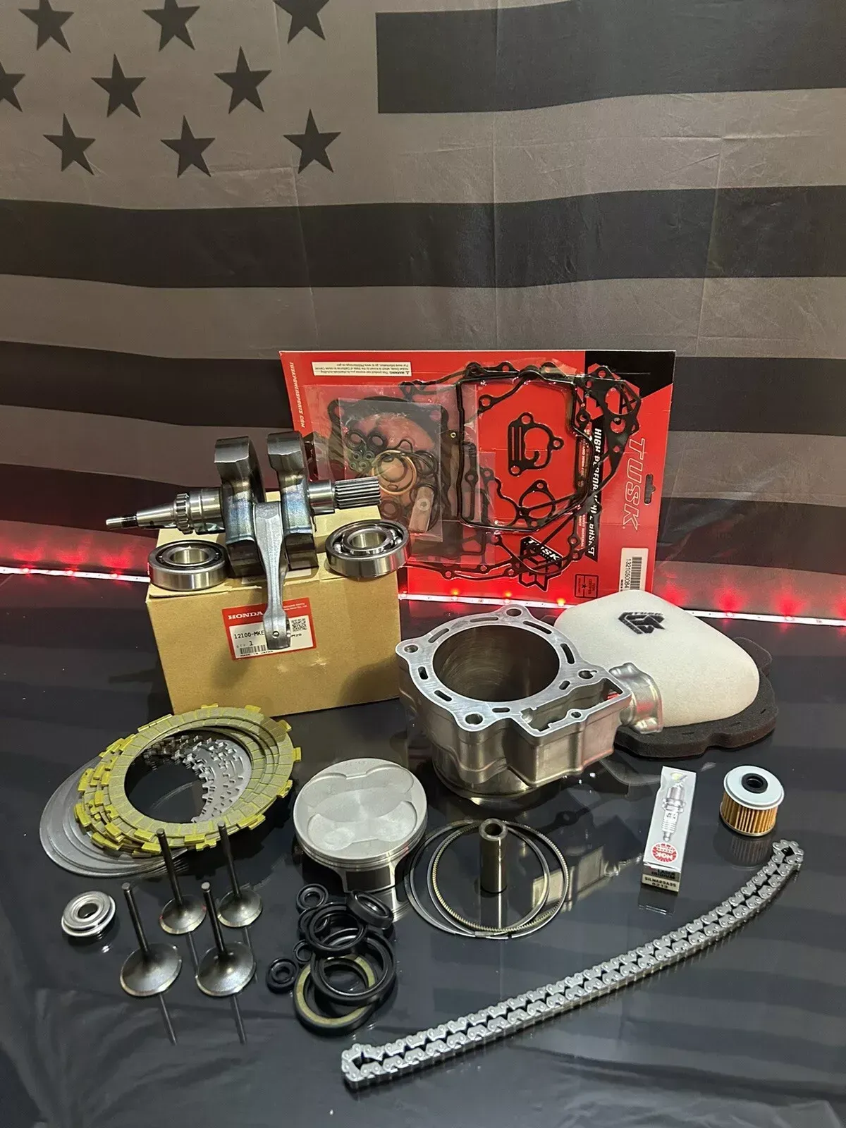 21-22 Honda CRF450R CRF450RX CRF450RWE Complete Engine Motor Rebuild Kit