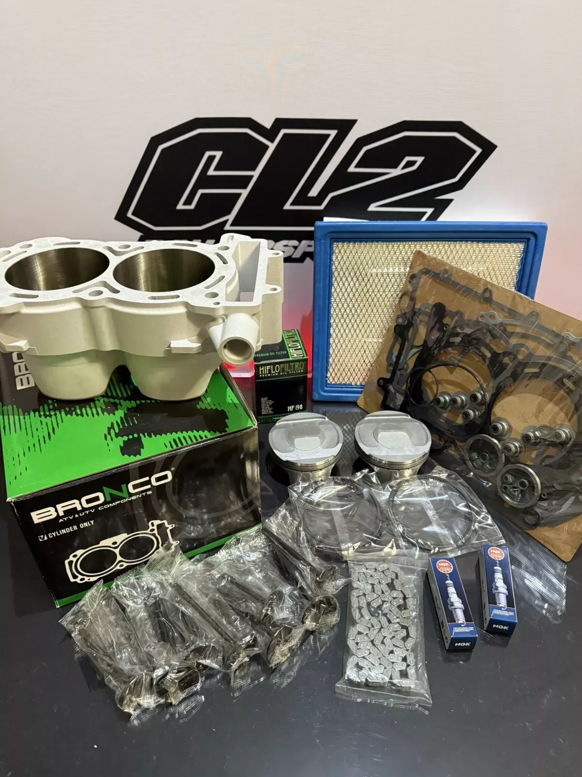 Polaris 2011-2014 RZR 900 Top End Rebuild Kit - Pistons Cylinder Valves