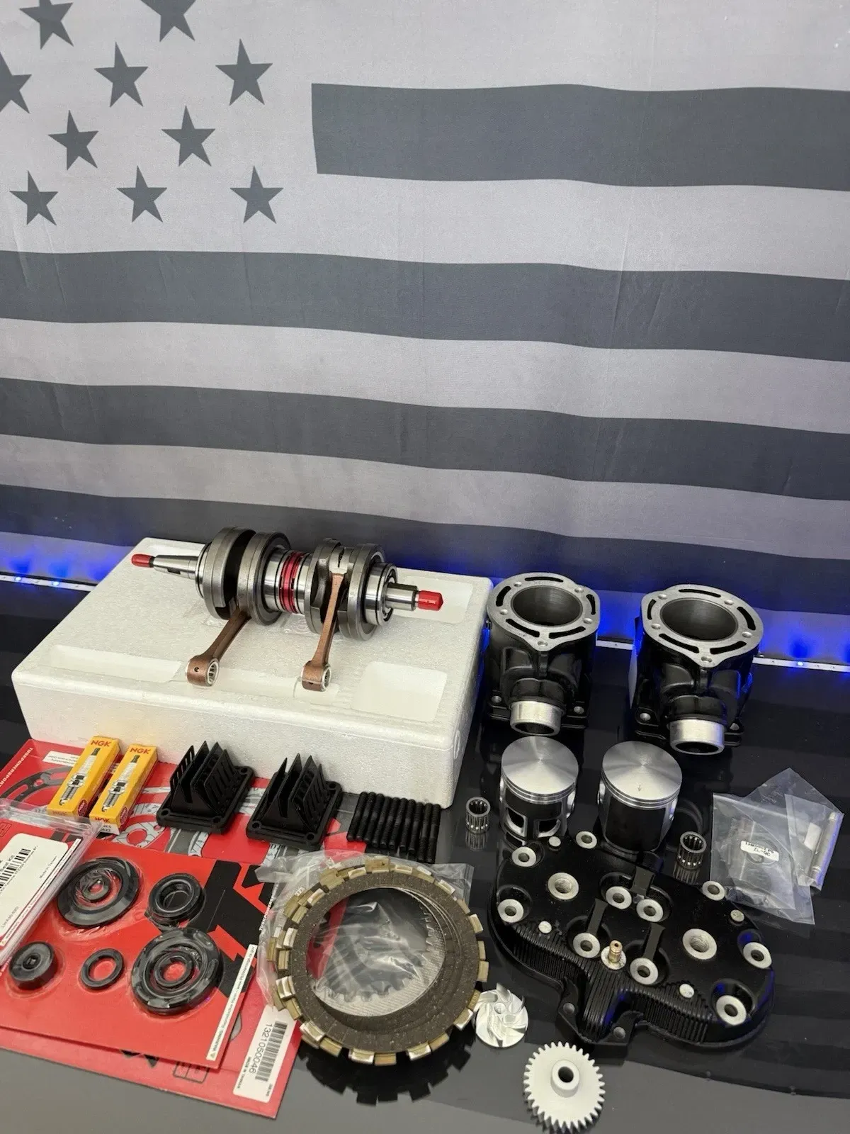 Yamaha Banshee Complete Motor Engine Rebuild Kit - Crankshaft Pistons Cylinders