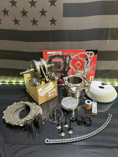 19-24 Suzuki RMZ 450 Complete Engine Motor Rebuild Kit + Transmission Bearings