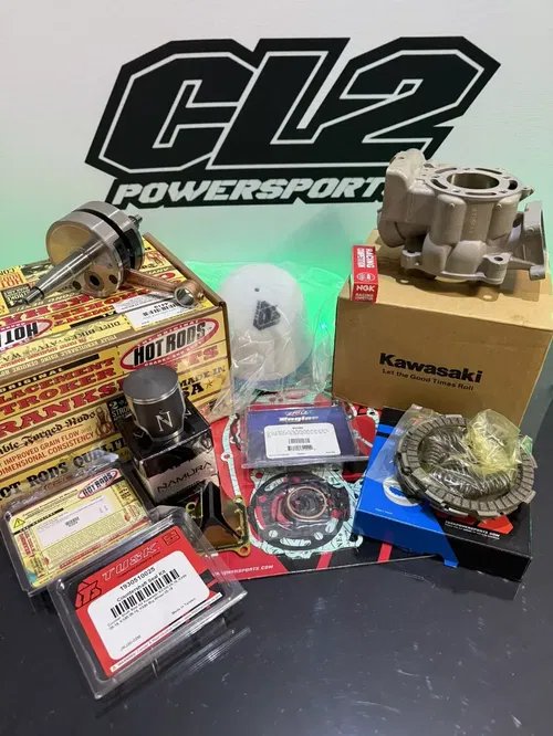 2014-2021 Kawasaki KX 100 Complete Engine Rebuild Kit + Transmission Bearings