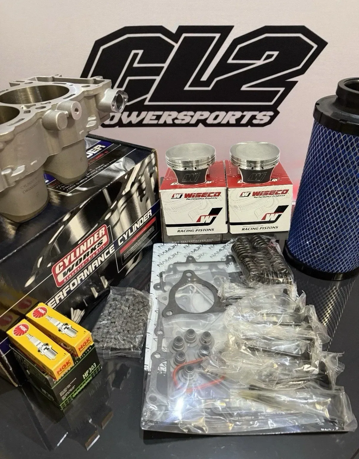 Polaris RZR Turbo S, R, Pro XP Top End Rebuild Kit - Piston Cylinder Valve