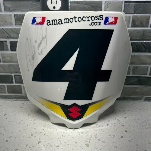 Signed Ricky Carmichael Number Plate