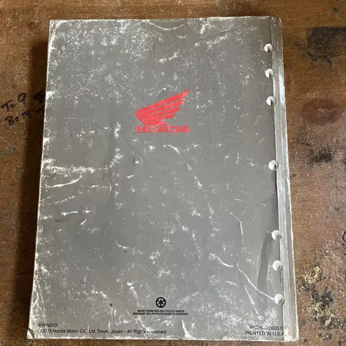 Honda Factory Service Manual 2001-2004 TRX500FA Fourtrax Foreman Rubicon 61HN203