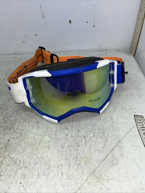 Scott USA Fury Goggle Retro White/Blue Yellow Chrome Works