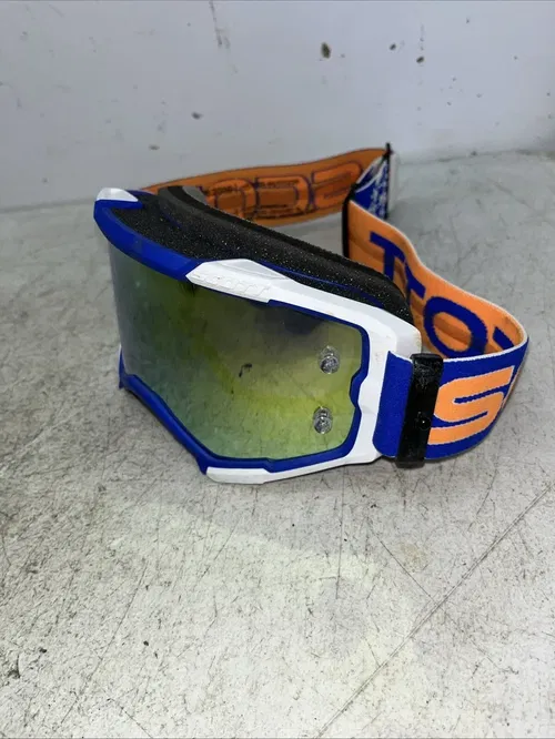 Scott USA Fury Goggle Retro White/Blue Yellow Chrome Works