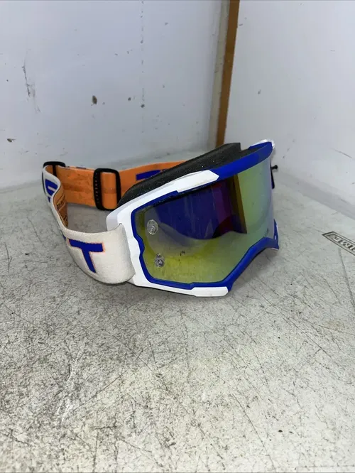 Scott USA Fury Goggle Retro White/Blue Yellow Chrome Works