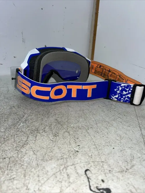 Scott USA Fury Goggle Retro White/Blue Yellow Chrome Works