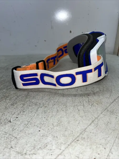 Scott USA Fury Goggle Retro White/Blue Yellow Chrome Works