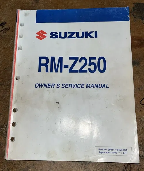 2006 Suzuki RM-Z250 Owner's Service Repair Manual