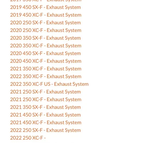 2022 KTM 250 SXF EXHAUST SILENCER 
