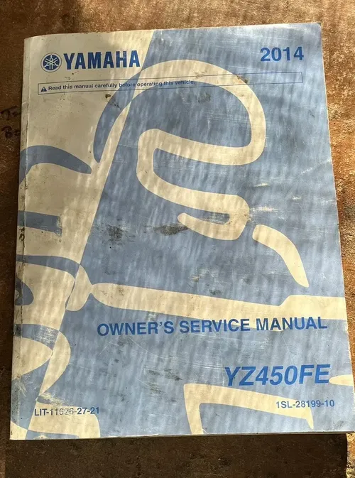 OEM Yamaha YZ450  1SL-28199-10 YZ450FE Owner's Service Manual