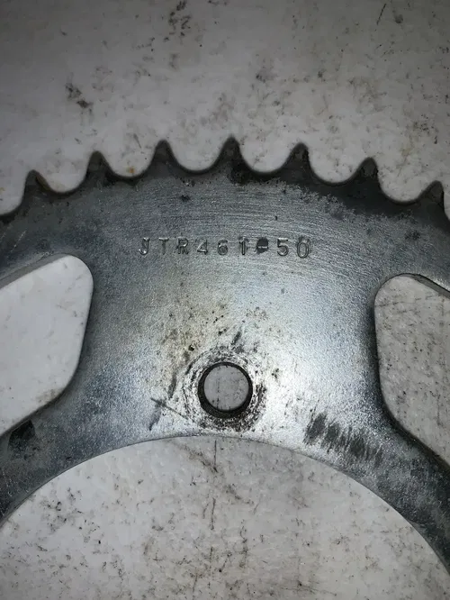 JT Rear Sprocket- 50 tooth- Off a 2018 Kawasaki Kx85 JTR461-50