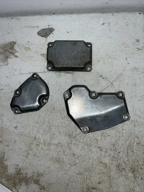 2001 SUZUKI RM250 OEM POWER VALVE EXHAUST FLAP CYLINDER COVERS 11231-37E30