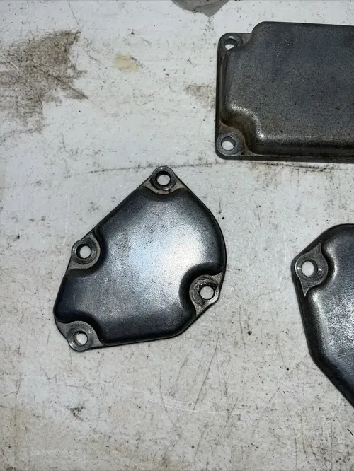 2001 SUZUKI RM250 OEM POWER VALVE EXHAUST FLAP CYLINDER COVERS 11231-37E30