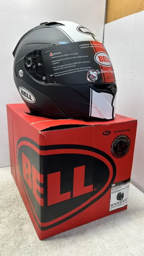 Bell Helmet Revolver EVO Rally Matte Black/White XS 54-55cm New Open Box