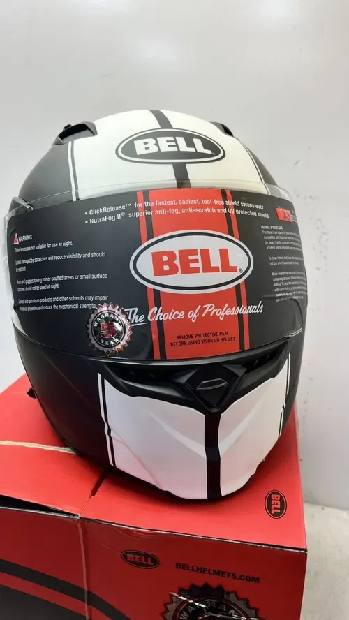 Bell Helmet Revolver EVO Rally Matte Black/White XS 54-55cm New Open Box